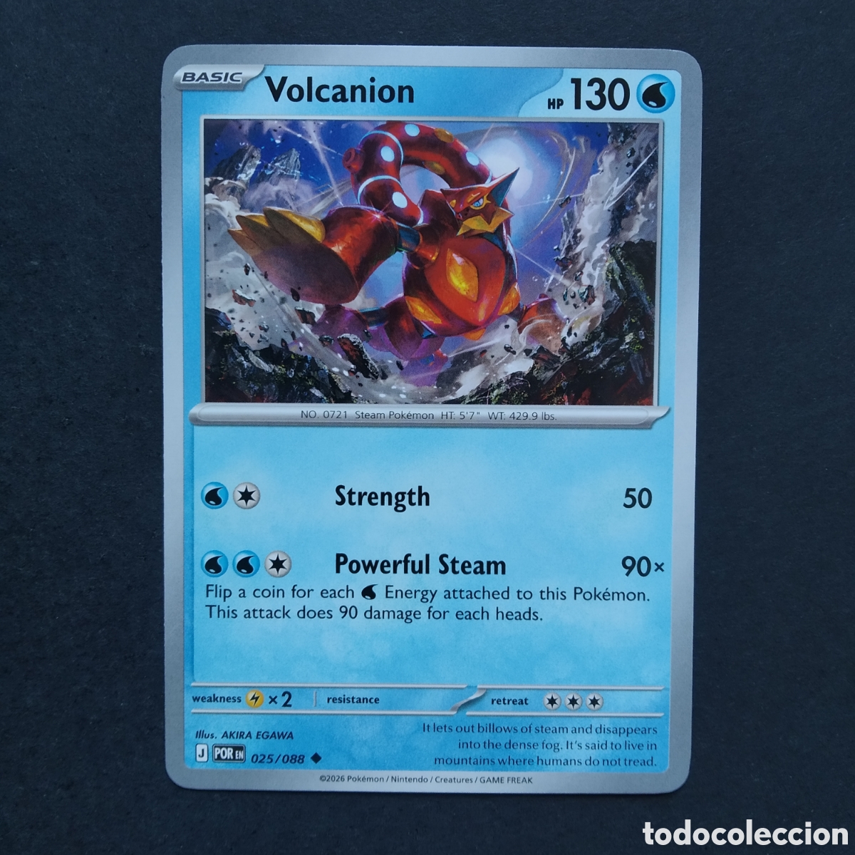 Trading cards: CARTA TCG - N&ordm; 025 - VOLCANION - PERFECT ORDER - POK&Eacute;MON - EN INGL&Eacute;S