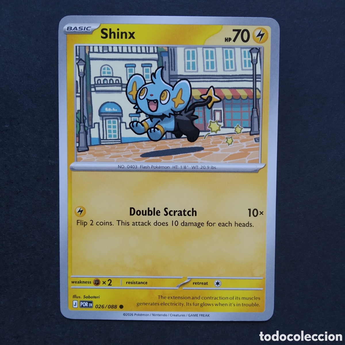 Trading cards: CARTA TCG - N&ordm; 026 - SHINX - PERFECT ORDER - POK&Eacute;MON - EN INGL&Eacute;S