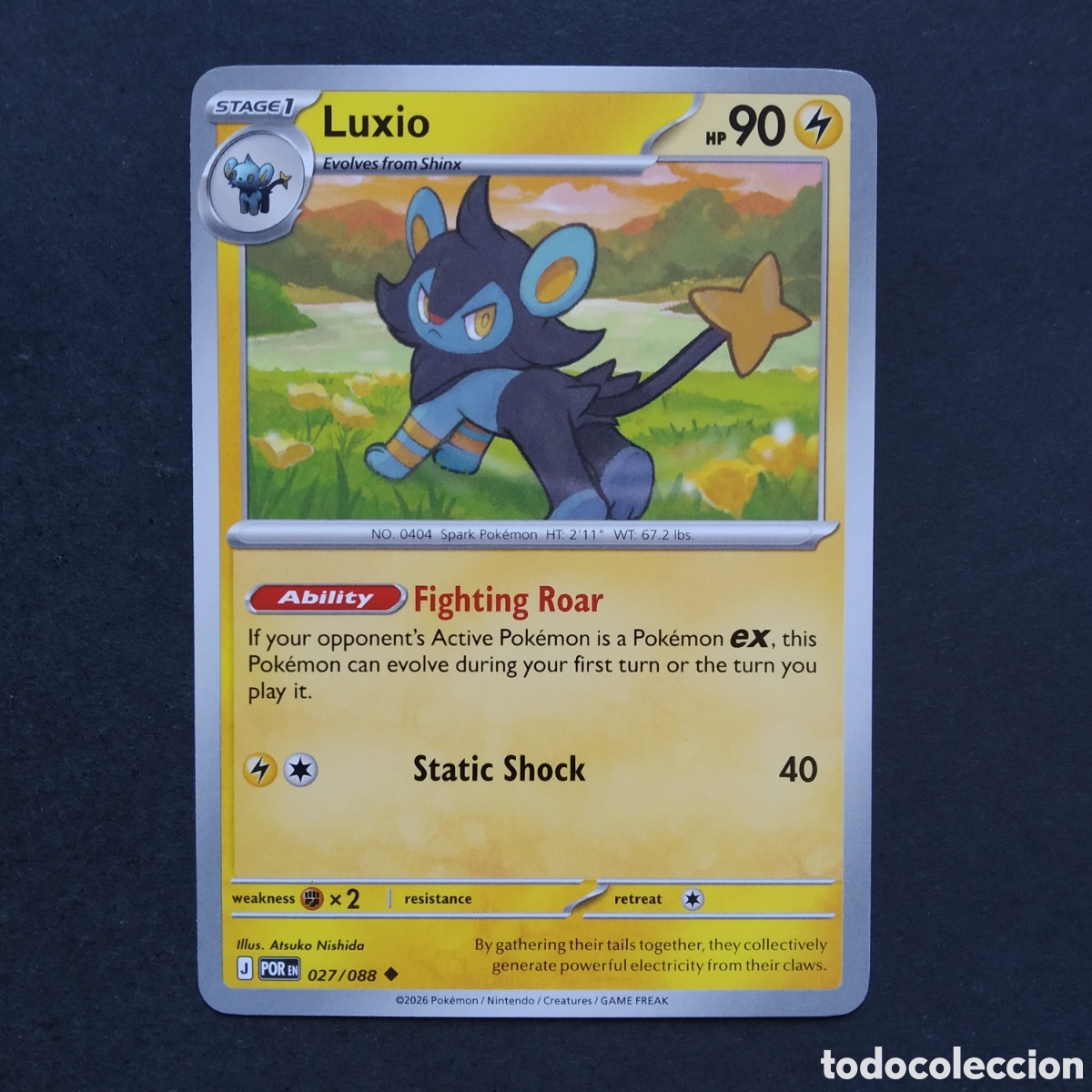 Trading cards: CARTA TCG - N&ordm; 027 - LUXIO - PERFECT ORDER - POK&Eacute;MON - EN INGL&Eacute;S