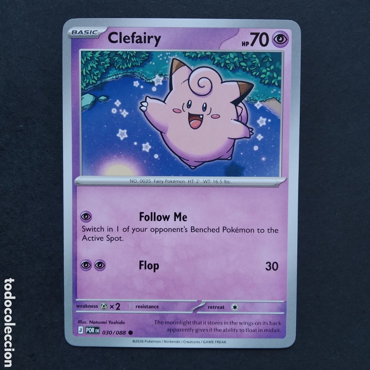 Trading cards: CARTA TCG - N&ordm; 030 - CLEFAIRY - PERFECT ORDER - POK&Eacute;MON - EN INGL&Eacute;S