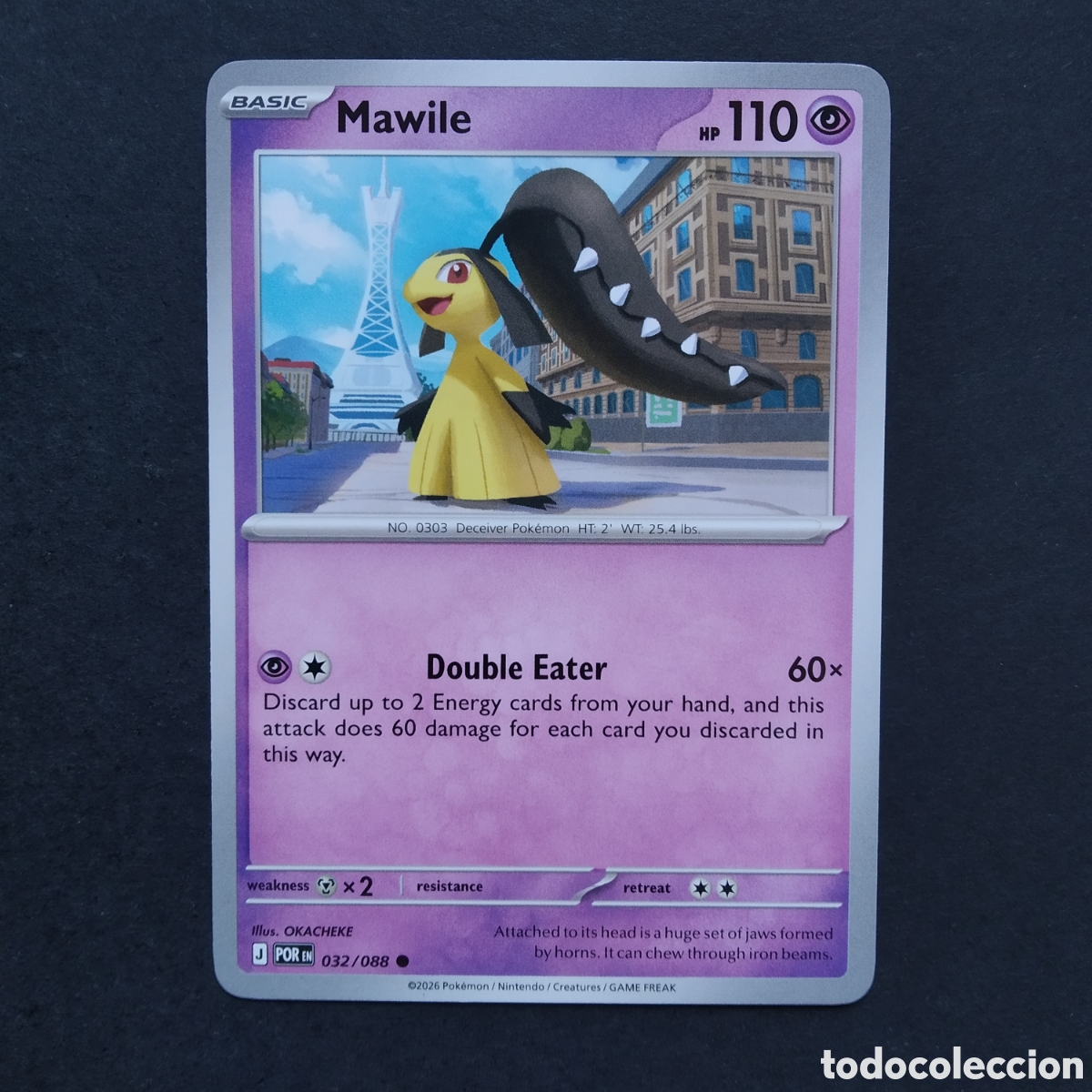 Trading cards: CARTA TCG - N&ordm; 032 - MAWILE - PERFECT ORDER - POK&Eacute;MON - EN INGL&Eacute;S