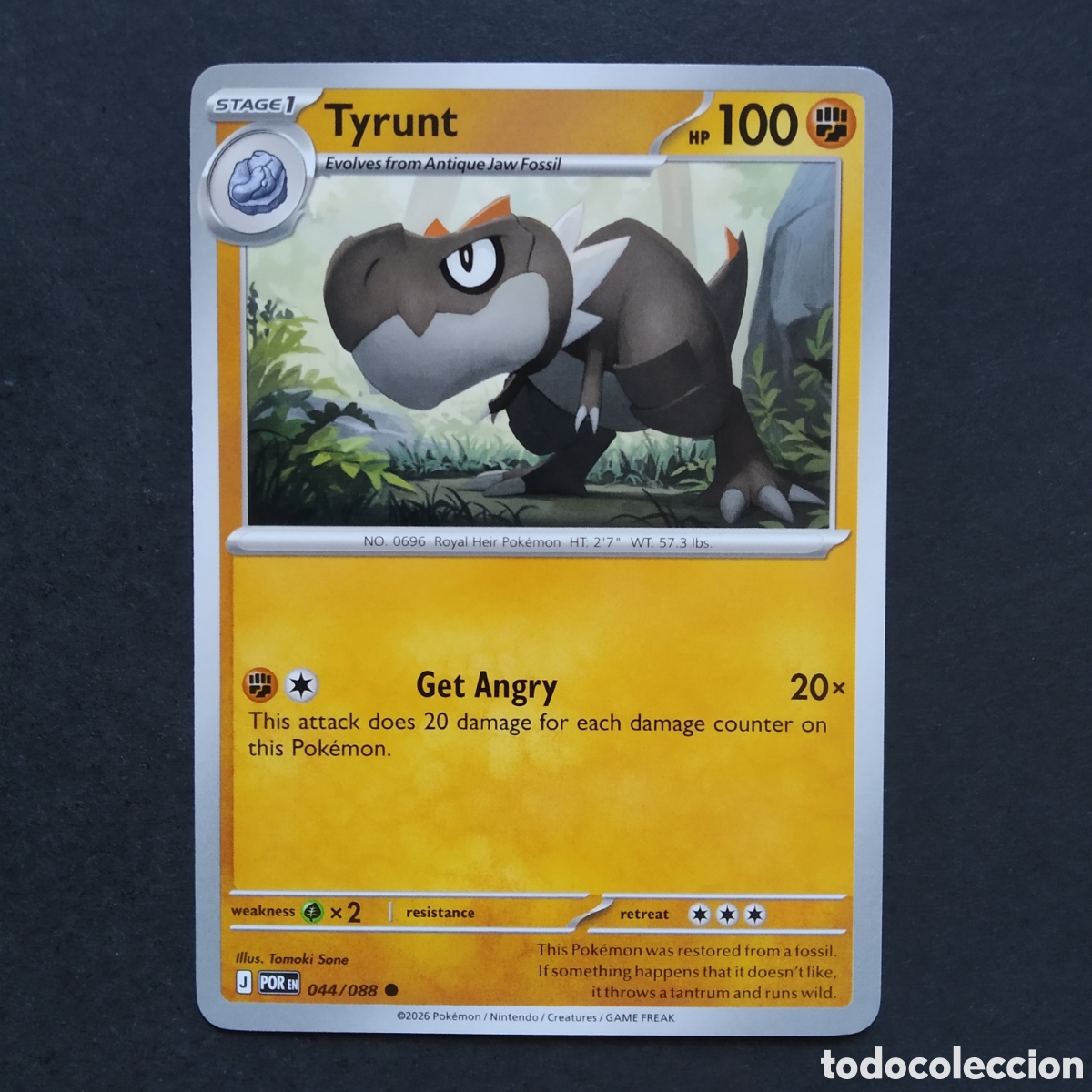 Trading cards: CARTA TCG - N&ordm; 044 - TYRUNT - PERFECT ORDER - POK&Eacute;MON - EN INGL&Eacute;S