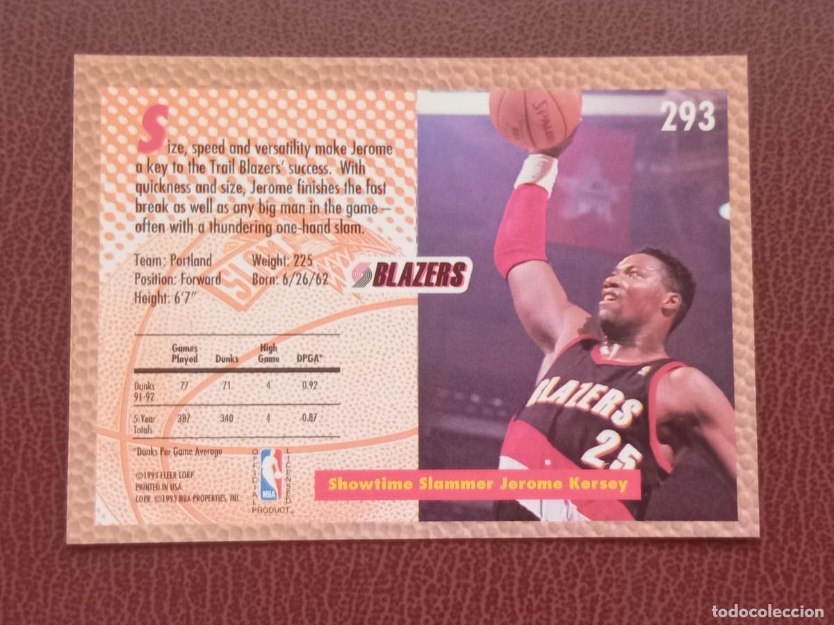 Trading cards: Card 293 Jerome Kersey Fleer 1992-93 - Foto 2