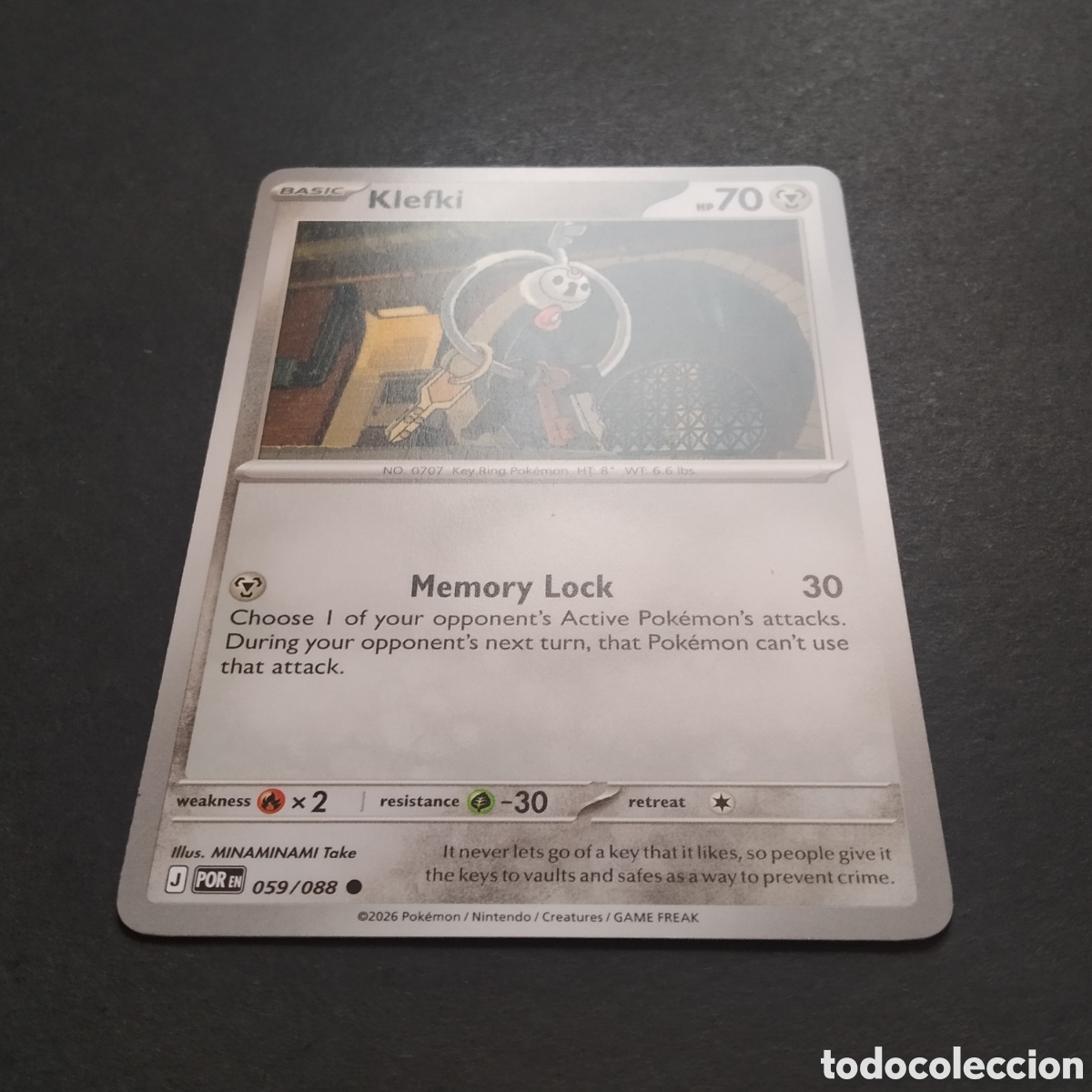 Trading cards: CARTA TCG - N&ordm; 059 - KLEFKI - PERFECT ORDER - POK&Eacute;MON - EN INGL&Eacute;S - Foto 3