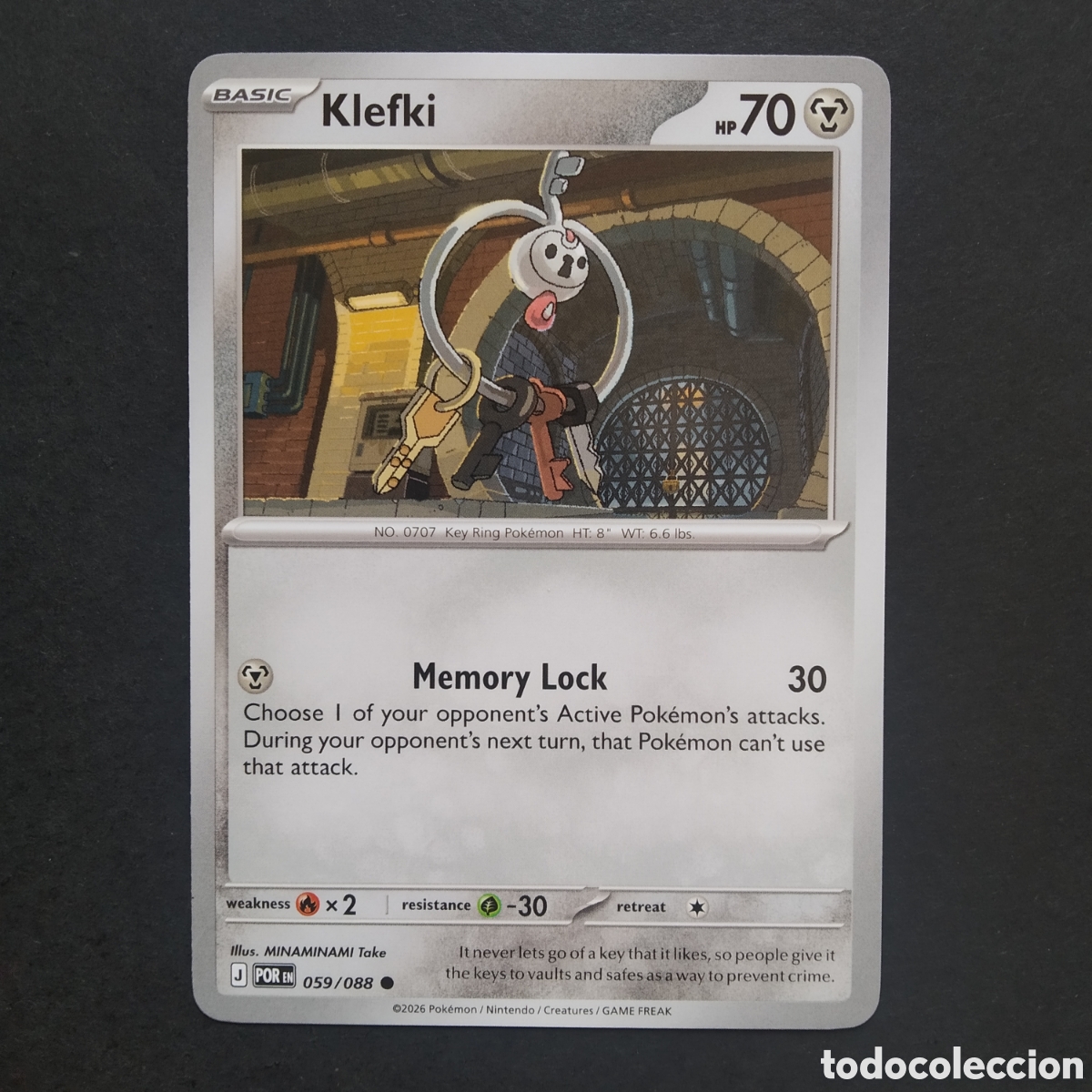 Trading cards: CARTA TCG - N&ordm; 059 - KLEFKI - PERFECT ORDER - POK&Eacute;MON - EN INGL&Eacute;S