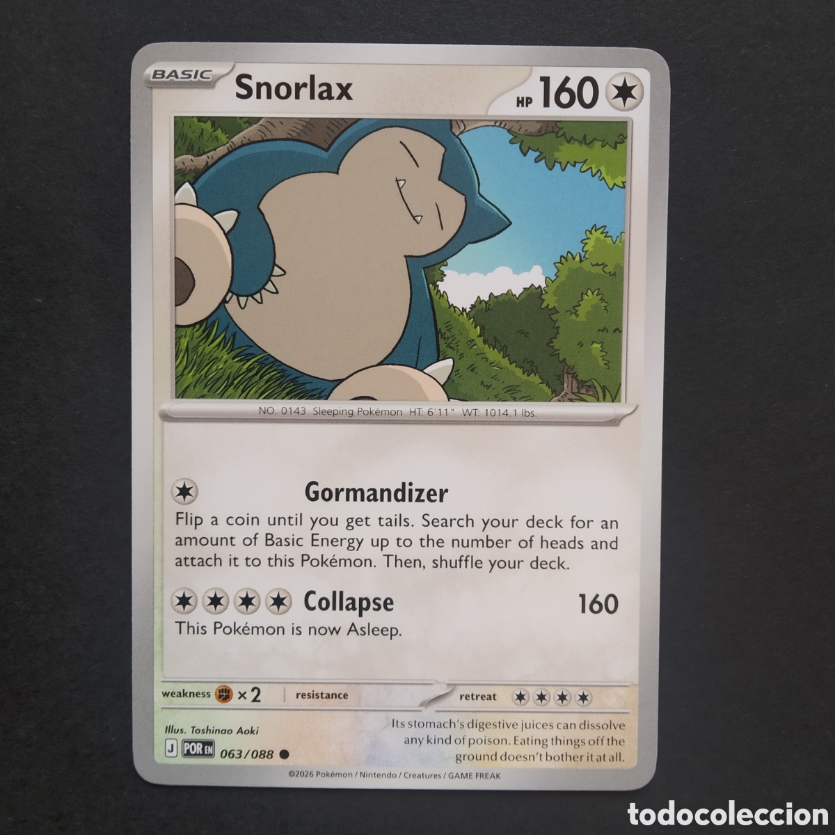 Trading cards: CARTA TCG - N&ordm; 063 - SNORLAX - PERFECT ORDER - POK&Eacute;MON - EN INGL&Eacute;S