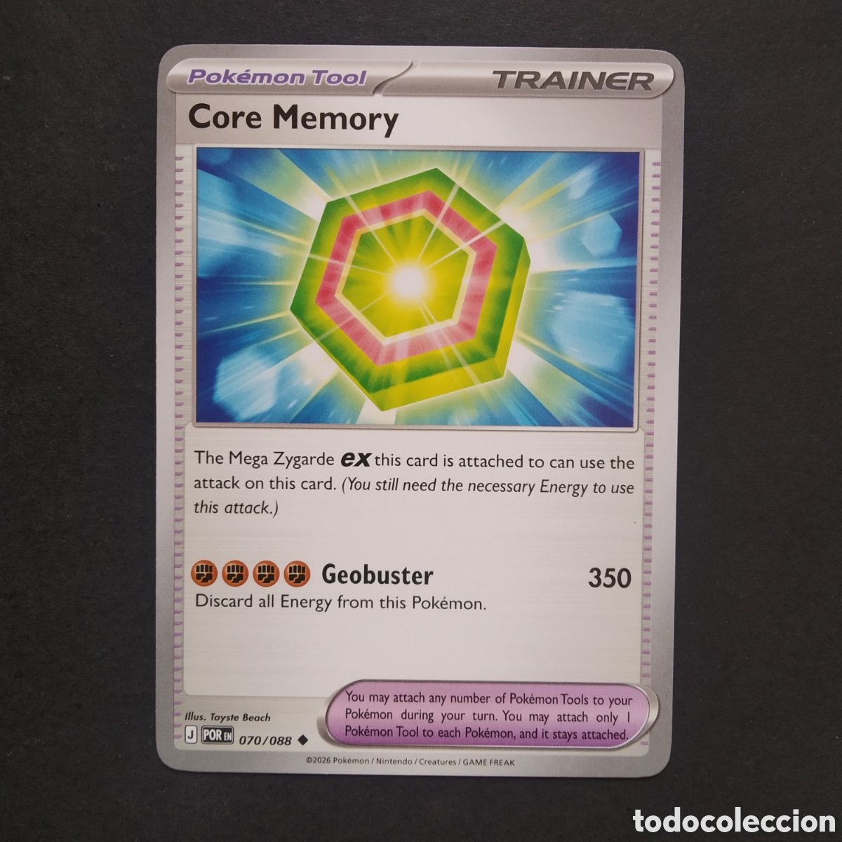Trading cards: CARTA TCG - N&ordm; 070 - CORE MEMORY - PERFECT ORDER - POK&Eacute;MON - EN INGL&Eacute;S