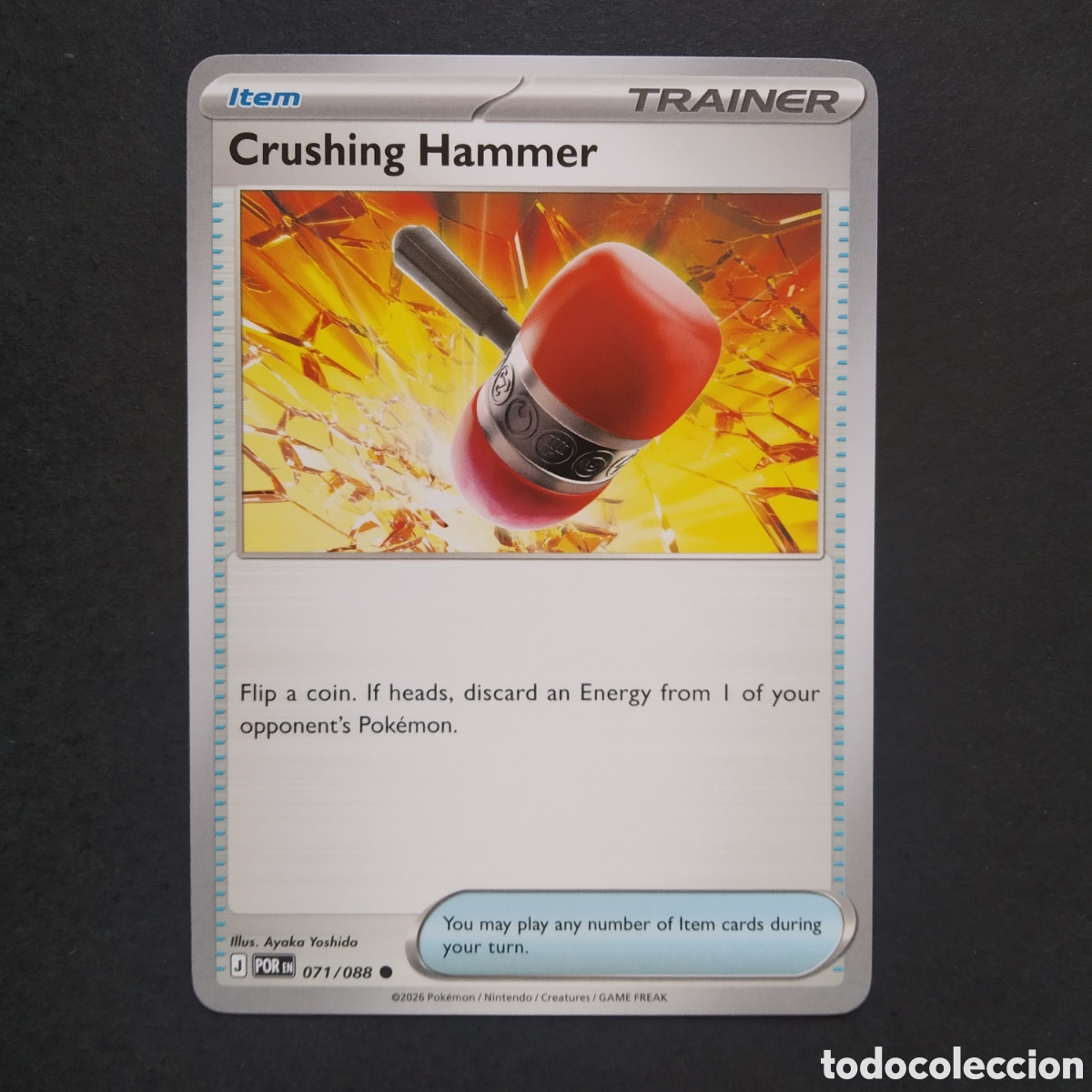 Trading cards: CARTA TCG - N&ordm; 071 - CRUSHING HAMMER - PERFECT ORDER - POK&Eacute;MON - EN INGL&Eacute;S