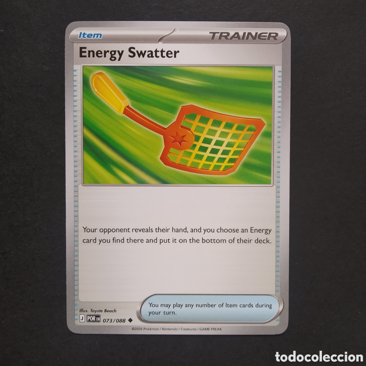 Trading cards: CARTA TCG - N&ordm; 073 - ENERGY SWATTER - PERFECT ORDER - POK&Eacute;MON - EN INGL&Eacute;S