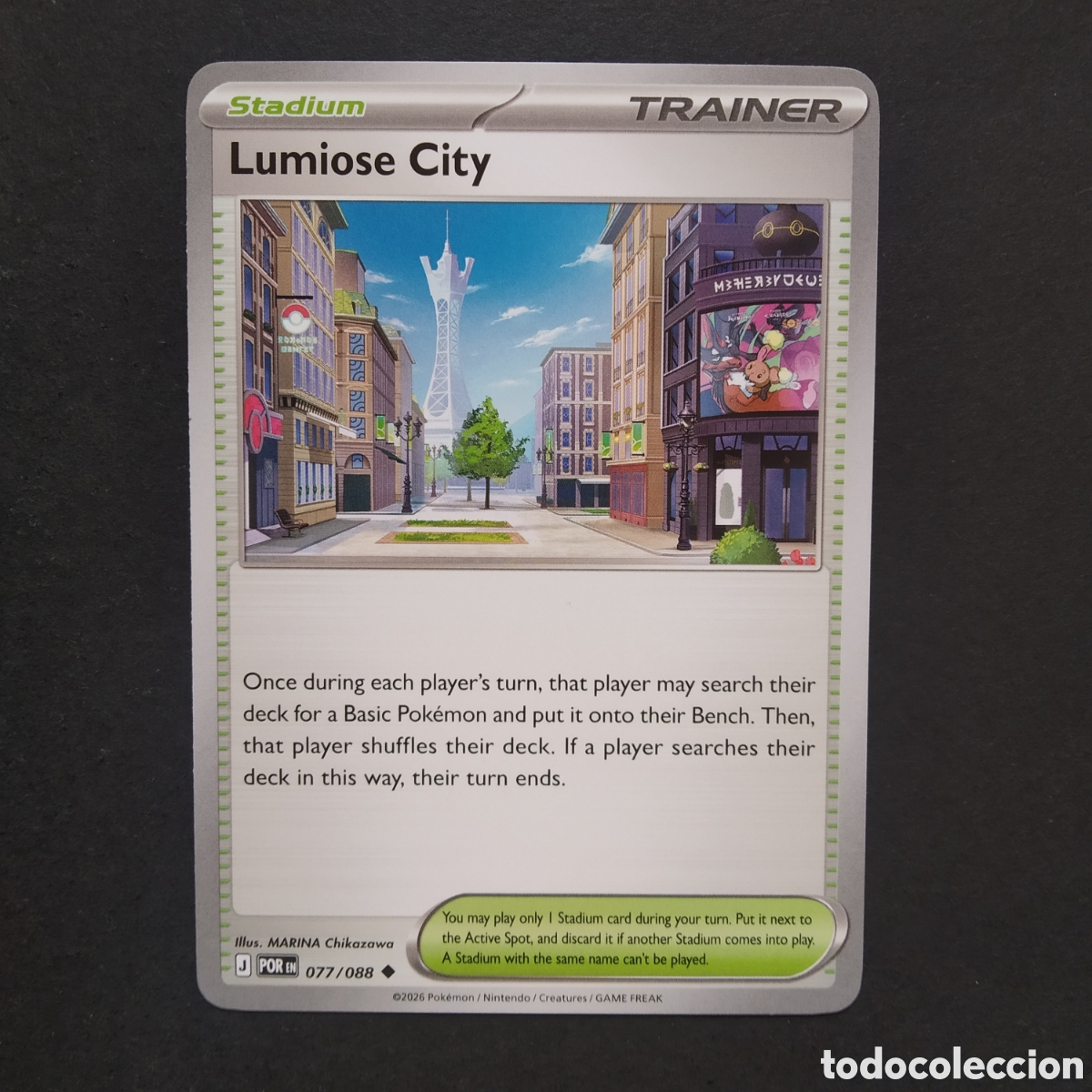 Cartes &agrave; &Eacute;changer: CARTA TCG - N&ordm; 077 - LUMIOSE CITY - PERFECT ORDER - POK&Eacute;MON - EN INGL&Eacute;S