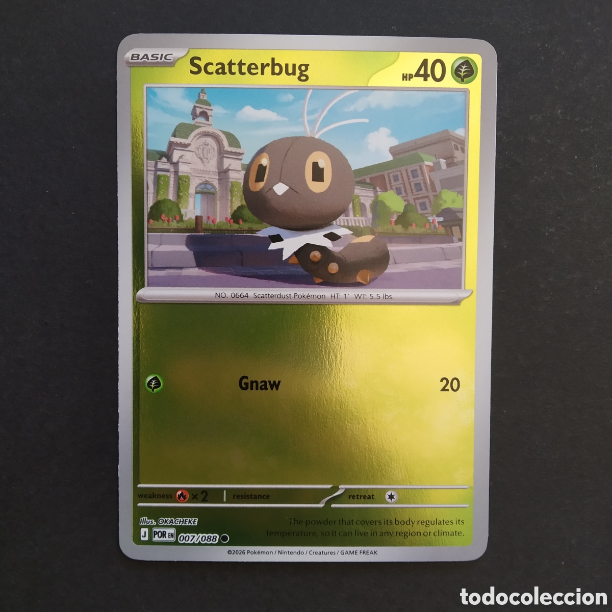 Trading cards: CARTA TCG - N&ordm; 007 - SCATTERBUG (HOLOGR&Aacute;FICA) - PERFECT ORDER - POK&Eacute;MON - EN INGL&Eacute;S