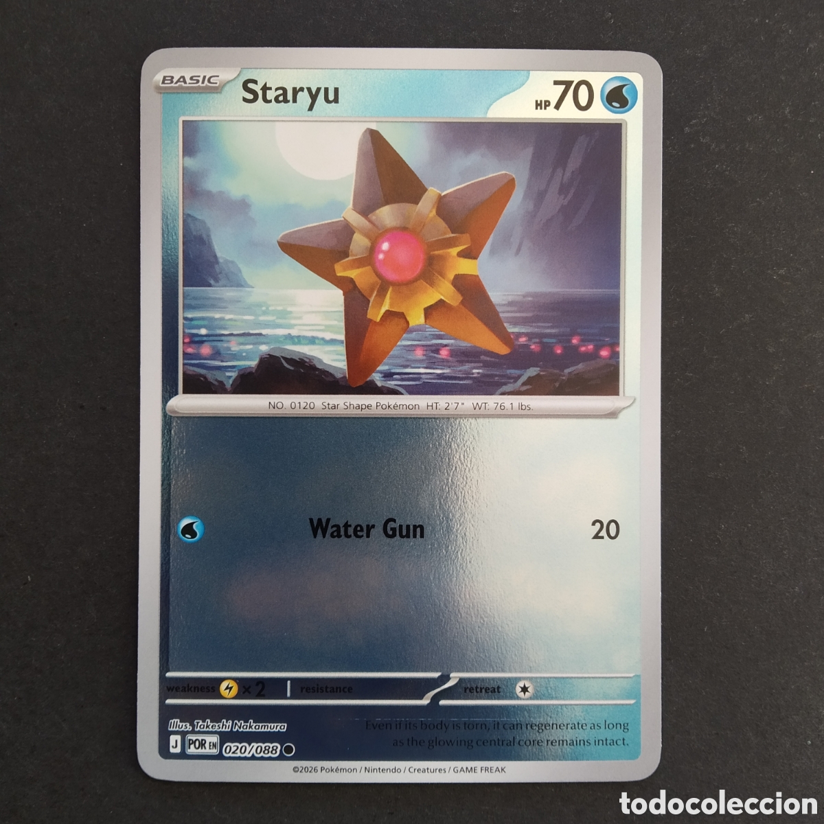Trading cards: CARTA TCG - N&ordm; 020 - STARYU (HOLOGR&Aacute;FICA) - PERFECT ORDER - POK&Eacute;MON - EN INGL&Eacute;S
