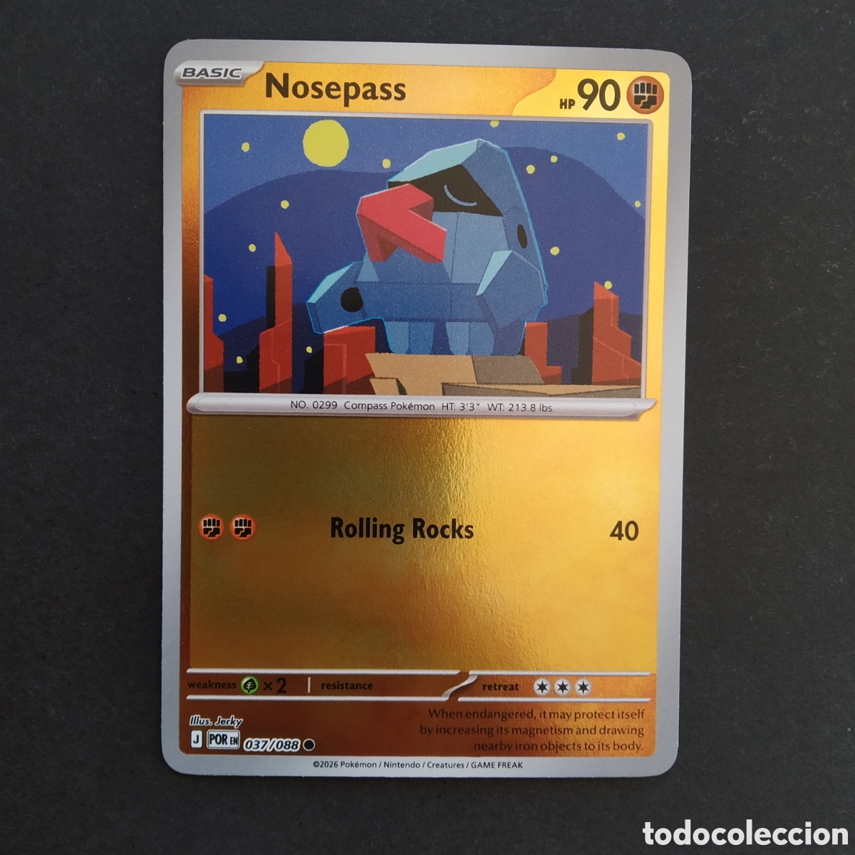 Trading cards: CARTA TCG - N&ordm; 037 - NOSEPASS (HOLOGR&Aacute;FICA) - PERFECT ORDER - POK&Eacute;MON - EN INGL&Eacute;S