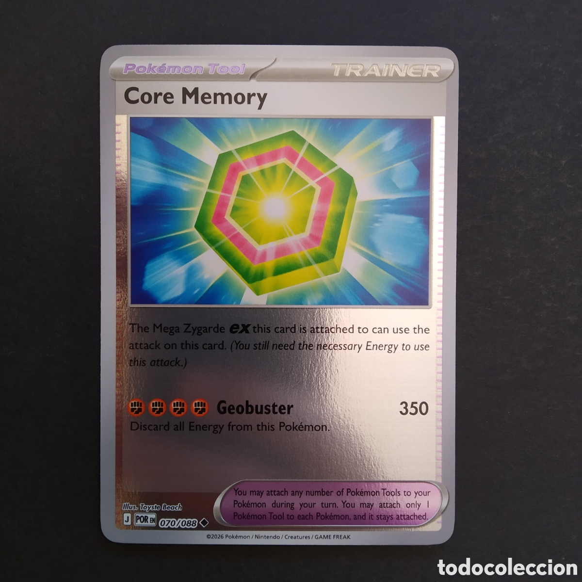 Trading cards: CARTA TCG - N&ordm; 070 - CORE MEMORY (HOLOGR&Aacute;FICA) - PERFECT ORDER - POK&Eacute;MON - EN INGL&Eacute;S