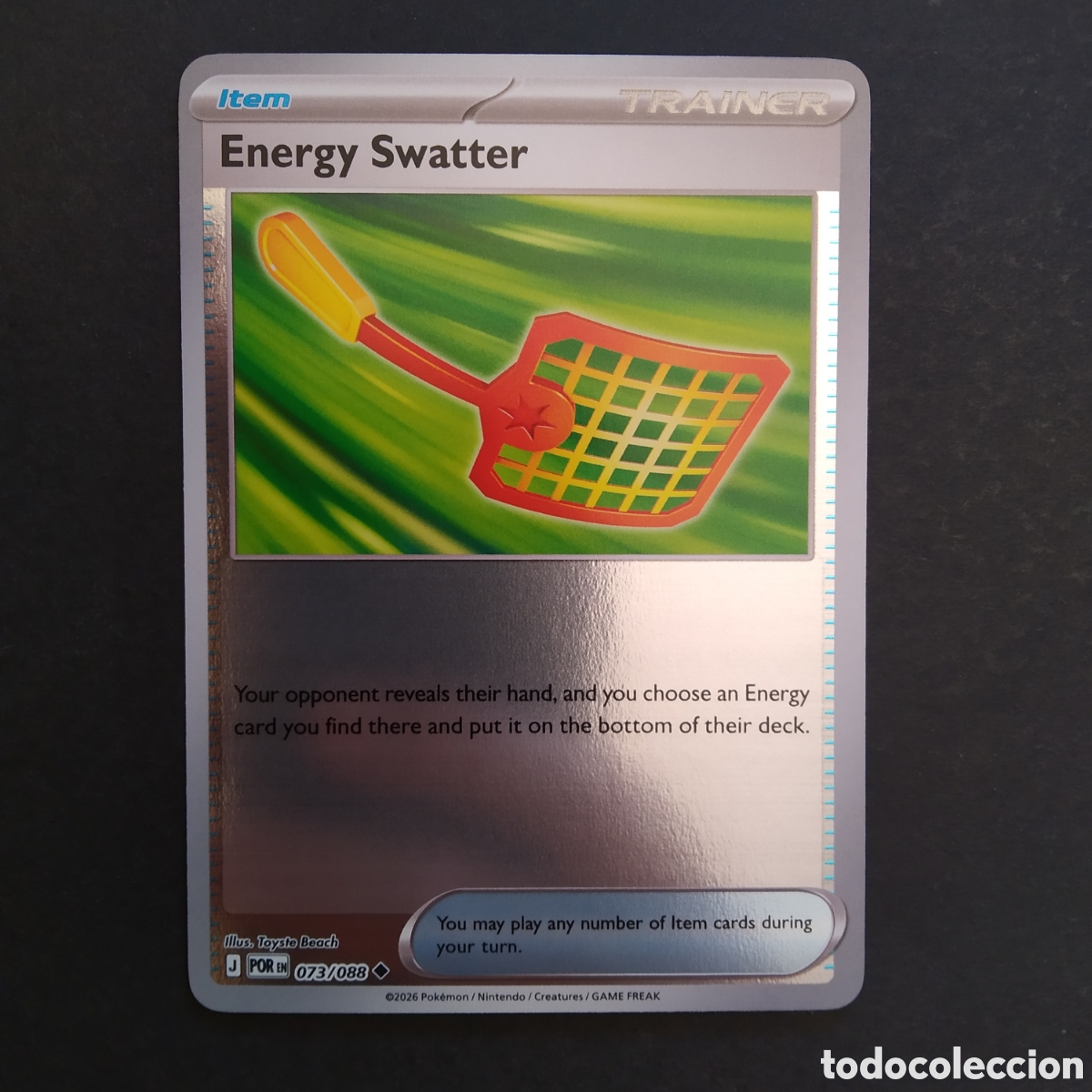 Trading cards: CARTA TCG - N&ordm; 073 - ENERGY SWATTER (HOLOGR&Aacute;FICA) - PERFECT ORDER - POK&Eacute;MON - EN INGL&Eacute;S