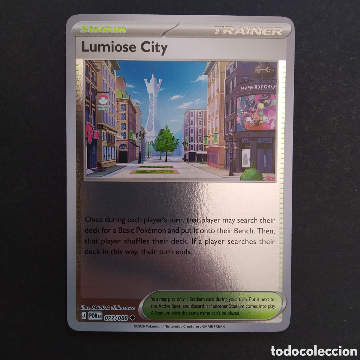 Trading cards: CARTA TCG - N&ordm; 077 - LUMIOSE CITY (HOLOGR&Aacute;FICA) - PERFECT ORDER - POK&Eacute;MON - EN INGL&Eacute;S
