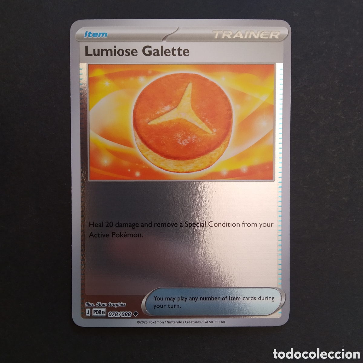 Trading cards: CARTA TCG - N&ordm; 078 - LUMIOSE GALETTE (HOLOGR&Aacute;FICA) - PERFECT ORDER - POK&Eacute;MON - EN INGL&Eacute;S