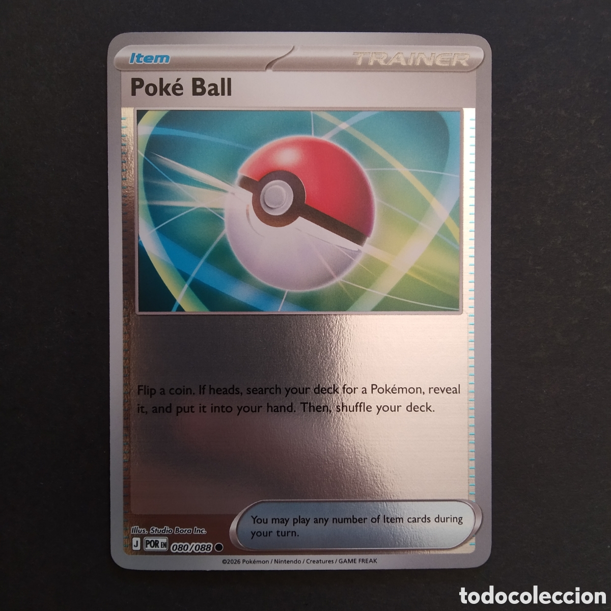 Trading cards: CARTA TCG - N&ordm; 080 - POK&Eacute; BALL (HOLOGR&Aacute;FICA) - PERFECT ORDER - POK&Eacute;MON - EN INGL&Eacute;S