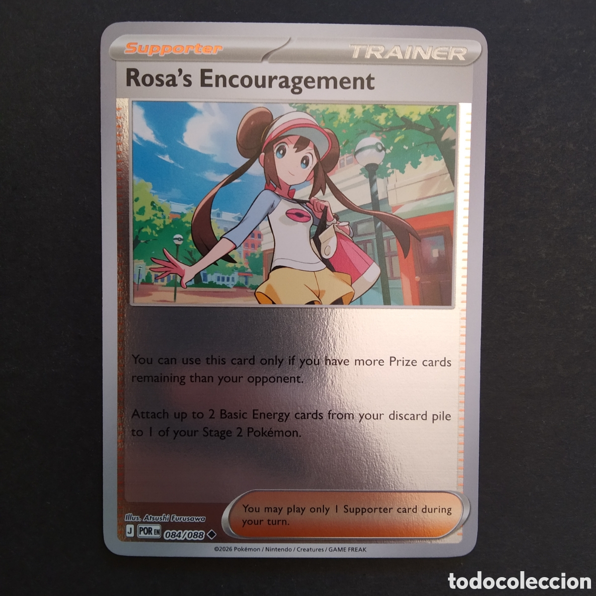 Trading cards: CARTA TCG - N&ordm; 084 - ROSA'S ENCOURAGEMENT (HOLOGR&Aacute;FICA) - PERFECT ORDER - POK&Eacute;MON - EN INGL&Eacute;S