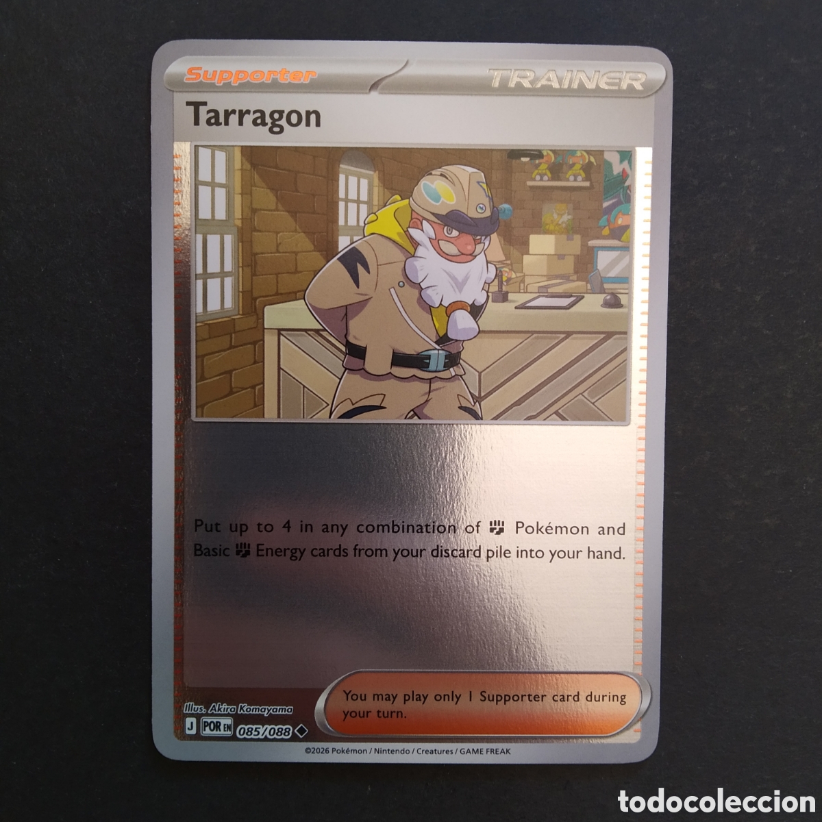 Trading cards: CARTA TCG - N&ordm; 085 - TARRAGON (HOLOGR&Aacute;FICA) - PERFECT ORDER - POK&Eacute;MON - EN INGL&Eacute;S