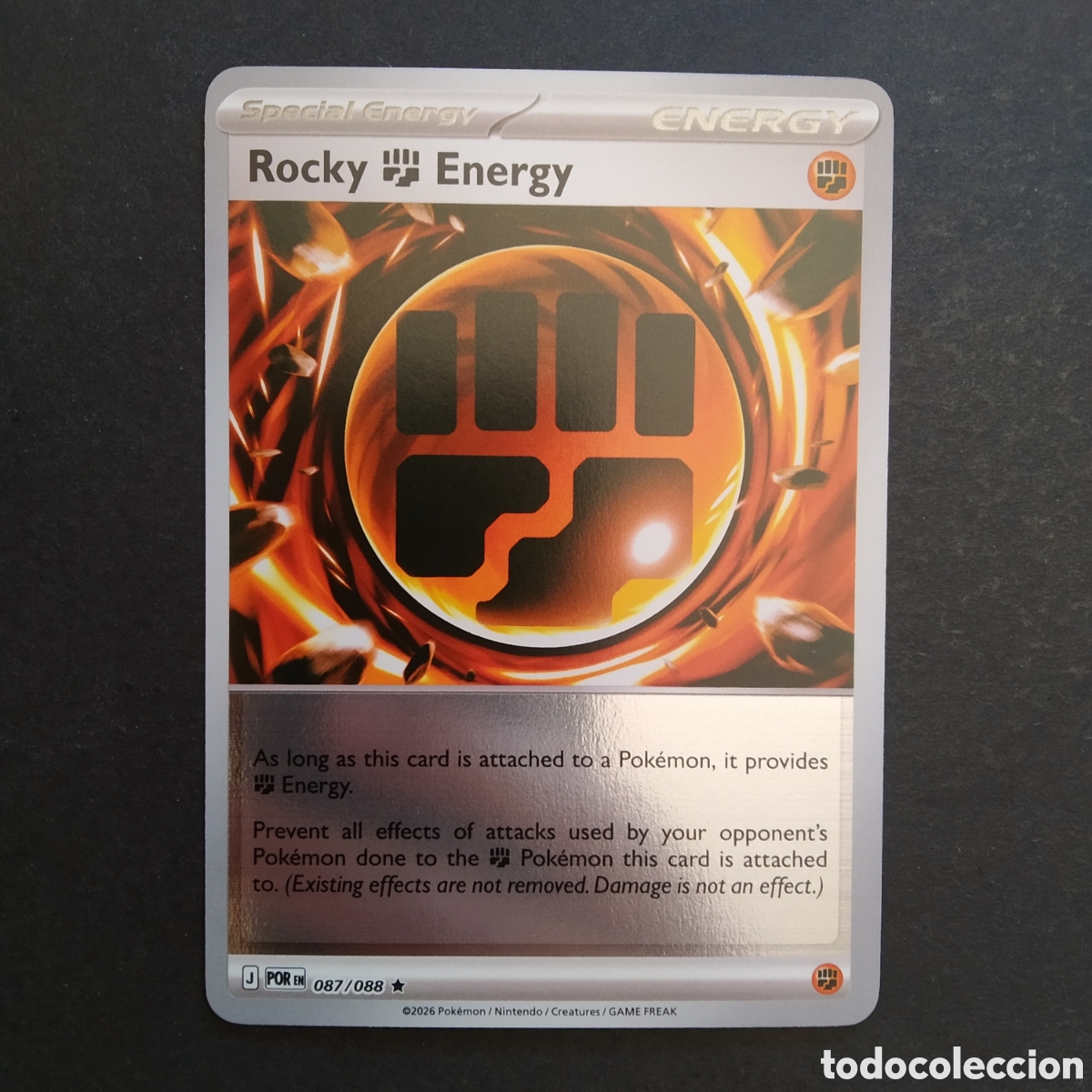 Trading cards: CARTA TCG - N&ordm; 087 - ROCKY ENERGY (HOLOGR&Aacute;FICA) - PERFECT ORDER - POK&Eacute;MON - EN INGL&Eacute;S