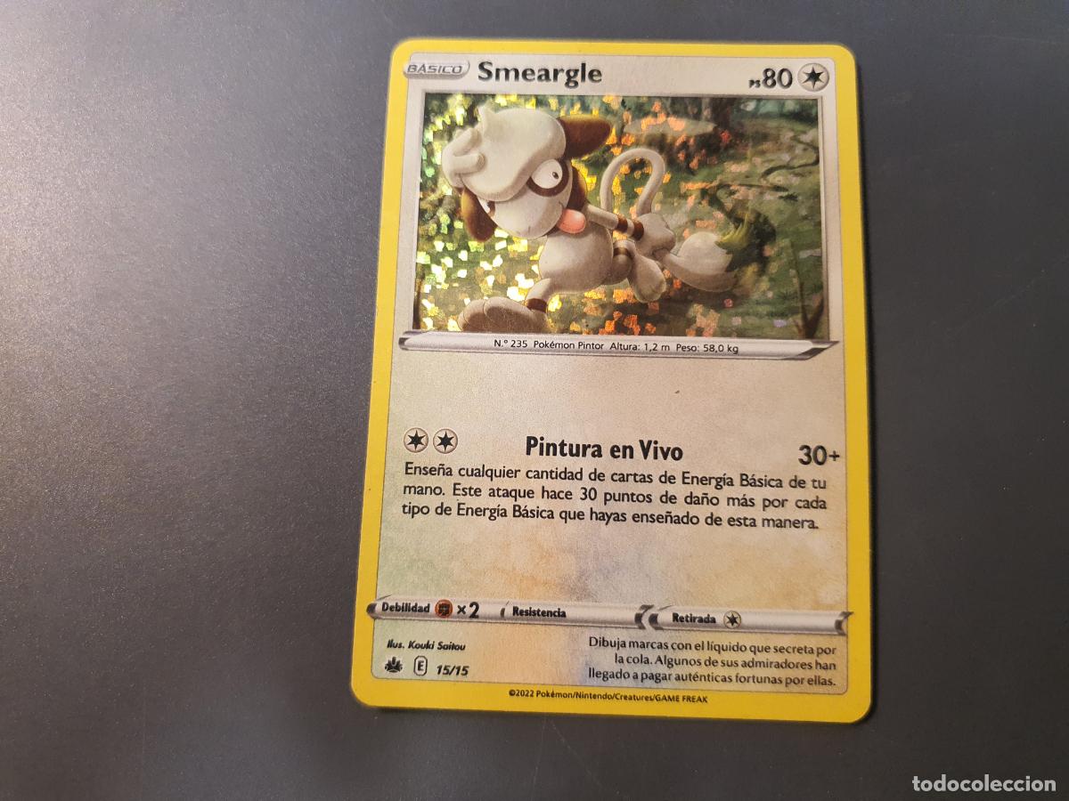 Trading cards: CARTA CARD - POKEMON MCDONALDS MC DONALDS 2022 -- CARTAS CROMOS - N&ordm; 15 SMEARGLE HOLO