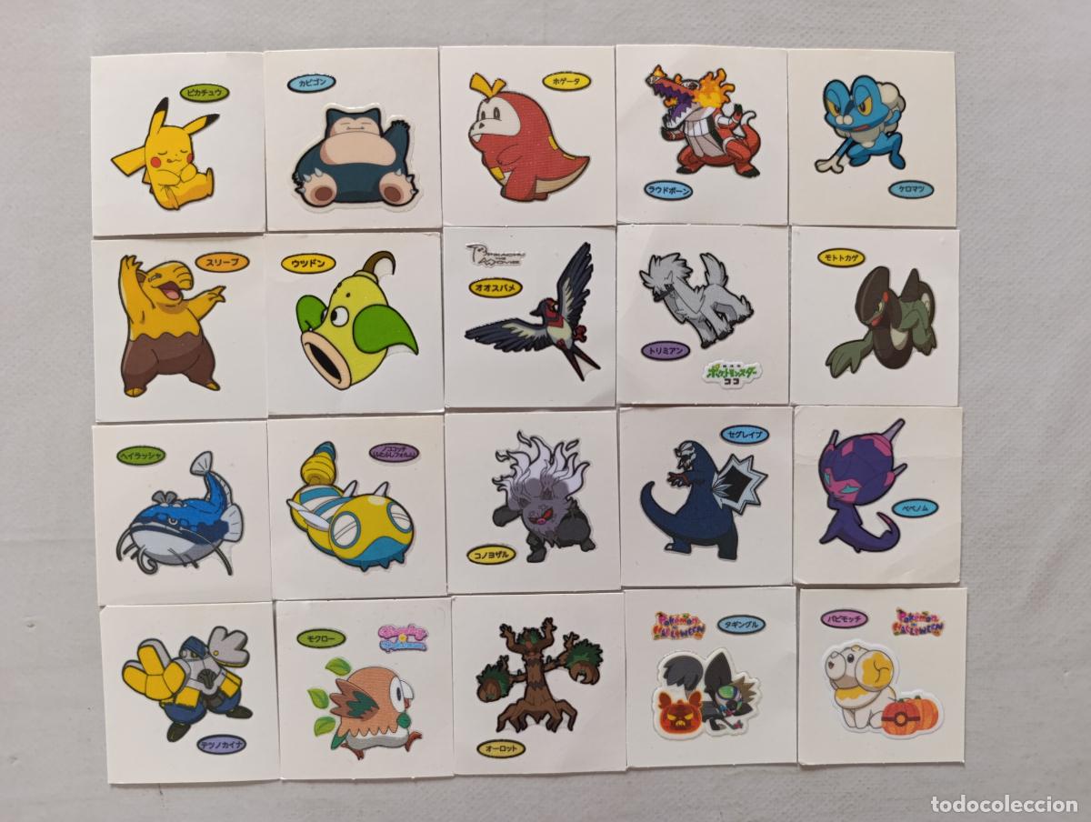 Trading cards: LOTE 20 POKEMON DAIICHI PAN - DECO CHARA BREAD STICKERS / SEAL - ORIGINAL JAPON (Q7Dw)