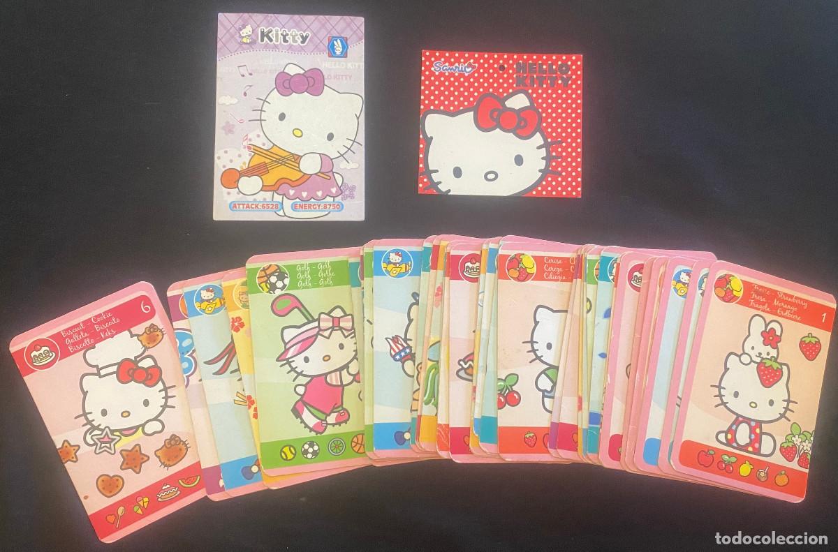 Trading cards: 40 tarjetas varias Hello Kitty. Baraja de cartas incompleta, trading card, etiqueta de merchandising
