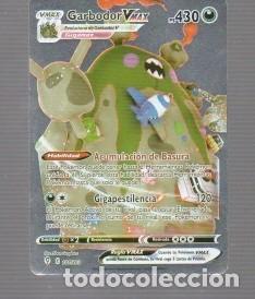 Trading cards: CROMO DE POK&Eacute;MON DE V MAX GARBODOR PS 430 DEL A&Ntilde;O 2022