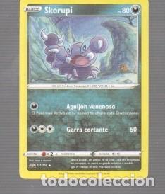 Trading cards: CROMO DE POK&Eacute;MON DE BASICO SKORUPI PS 80 N&ordm; 451 A&Ntilde;O 2022
