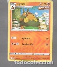 Trading cards: CROMO DE POK&Eacute;MON DE FASE 1 PIGNITE PS 100 N&ordm; 499 A&Ntilde;O 2021