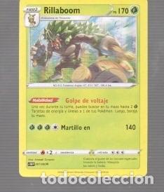 Trading cards: CROMO DE POK&Eacute;MON DE FASE 2 RILLABOOM PS 170 N&ordm; 812 A&Ntilde;O 2022