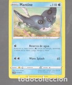 Trading cards: CROMO DE POK&Eacute;MON DE B&Aacute;SICO MANTINE PS 110 N&ordm; 226 A&Ntilde;O 2022