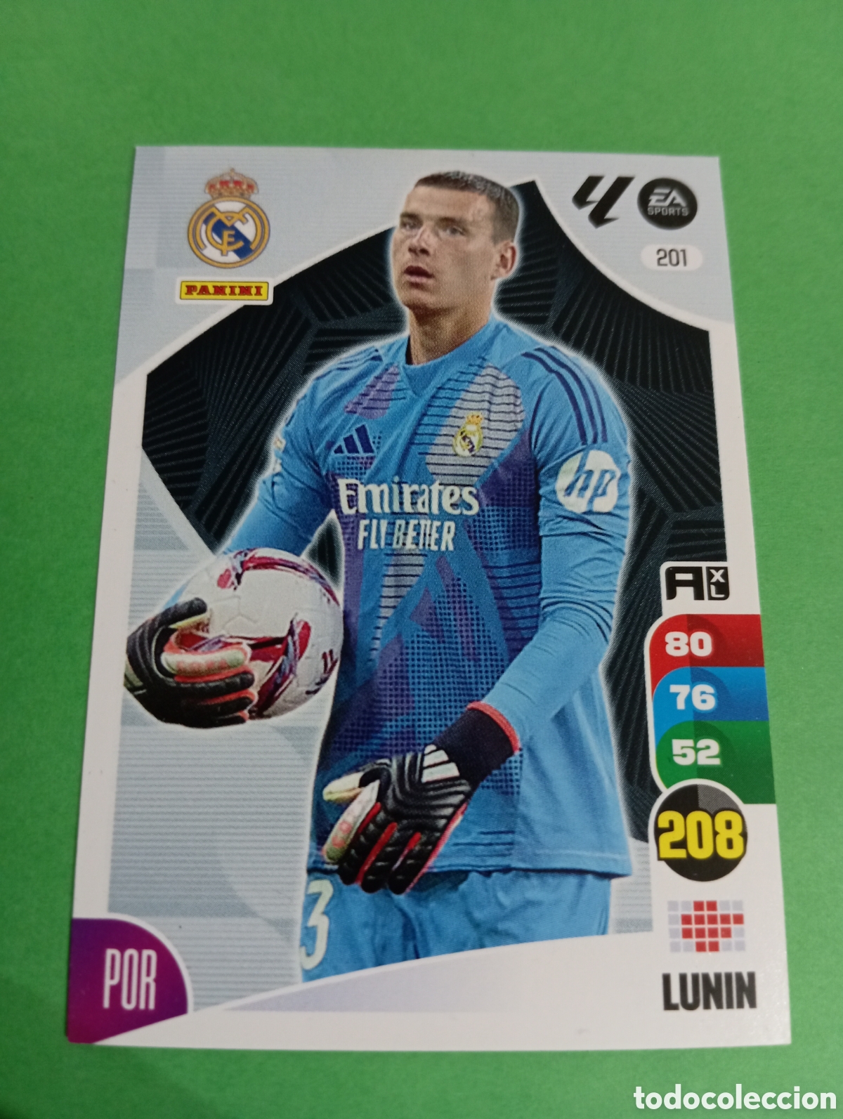 Trading cards: Lunin Real Madrid n&deg;201 / PANINI ADRENALYN XL LA LIGA 2024/2025