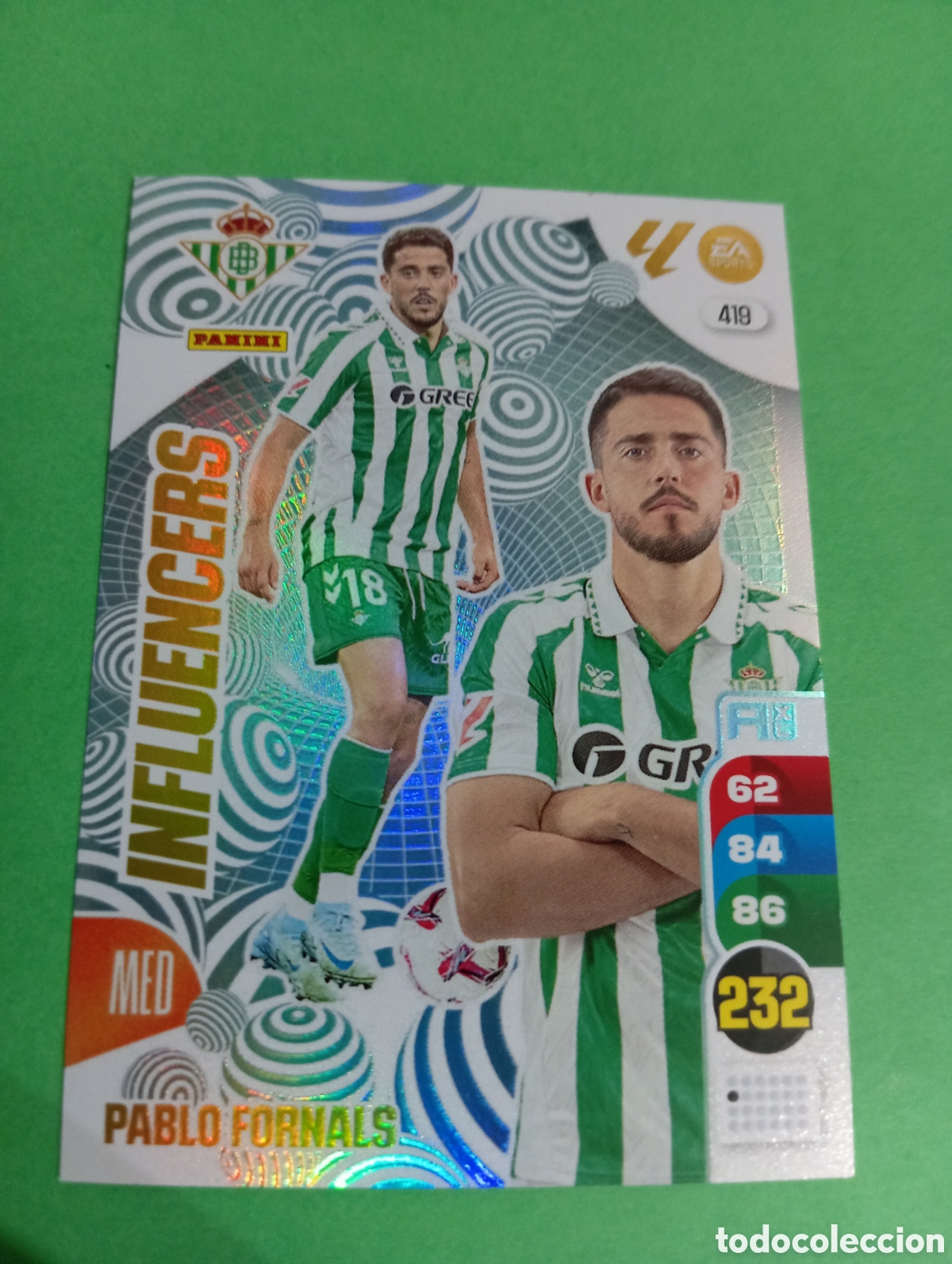 Trading cards: Pablo Fornals Betis INFLUENCERS n&deg;419 / PANINI ADRENALYN XL LA LIGA 2024/2025