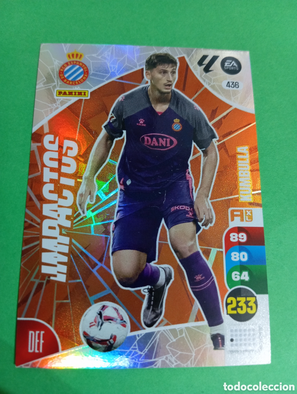 Trading cards: Kumbulla Espanyol IMPACTOS n&deg;436 / PANINI ADRENALYN XL LA LIGA 2024/2025