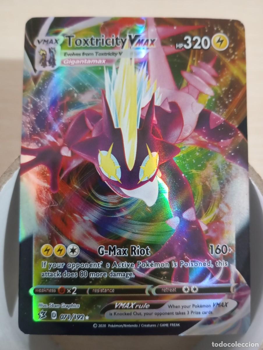 Trading cards: Carta Pok&eacute;mon Toxtricity VMAX Holo Proxy
