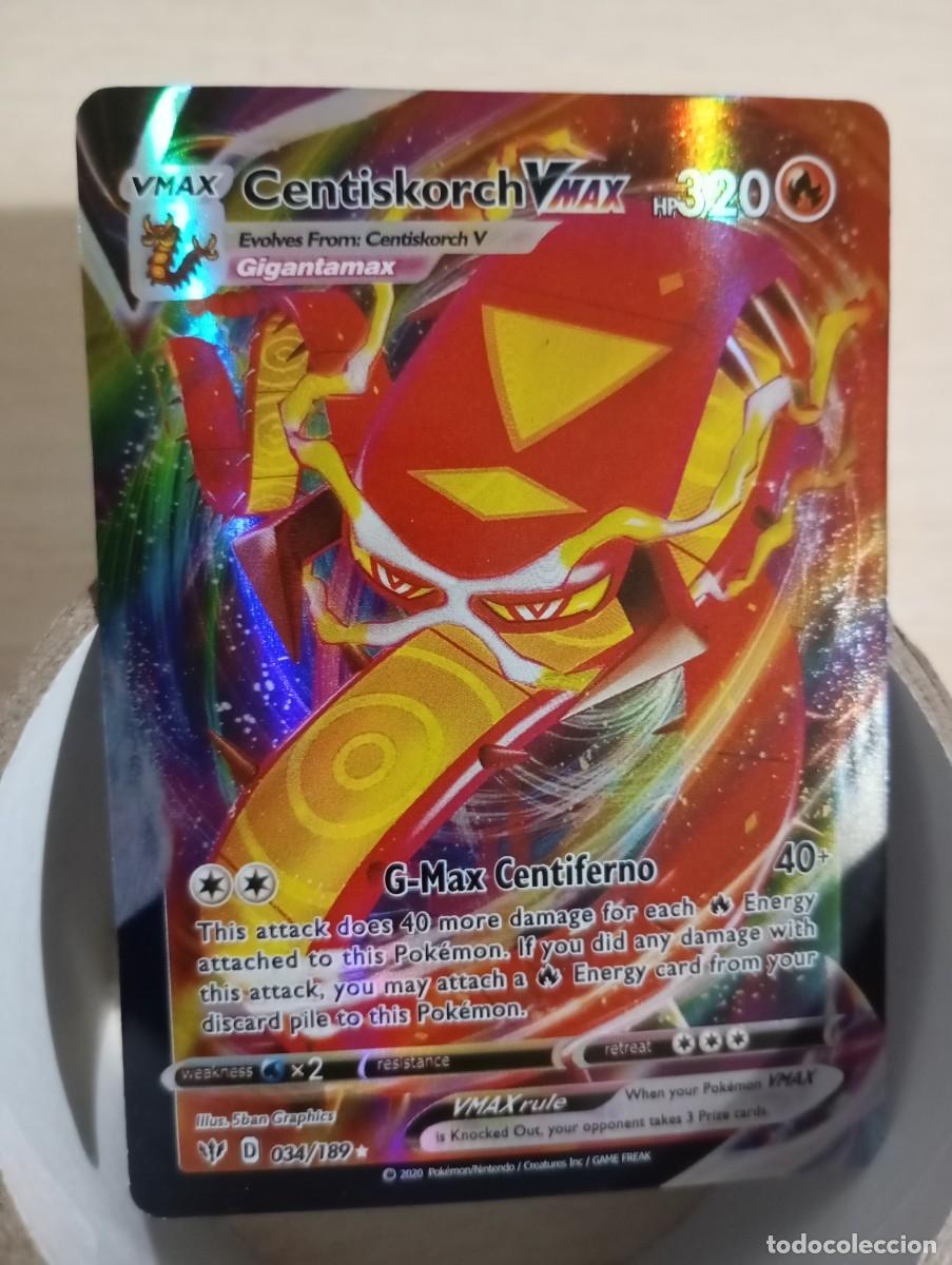 Trading cards: Carta Pok&eacute;mon Centiskorch VMAX Holo Proxy