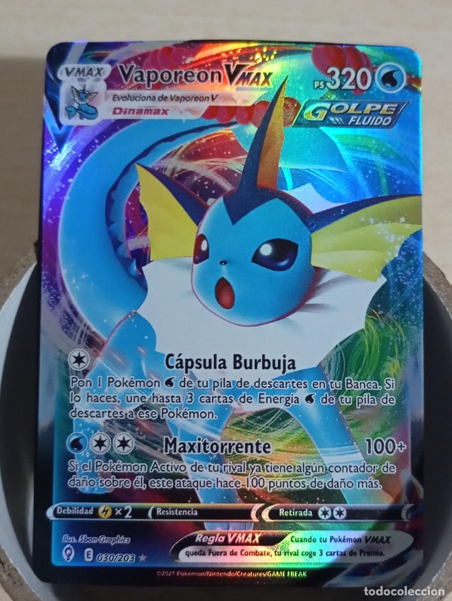 Trading cards: Carta Pok&eacute;mon Vaporeon VMAX Holo Proxy