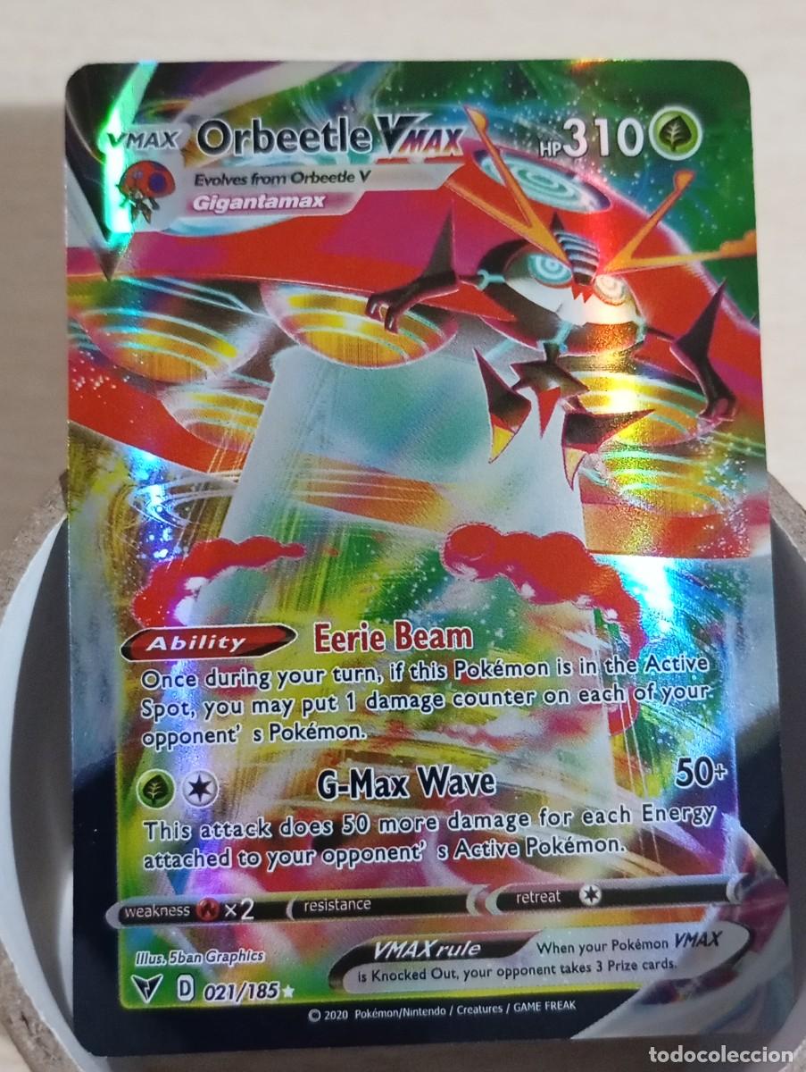 Trading cards: Carta Pok&eacute;mon Orbeetle VMAX Holo Proxy
