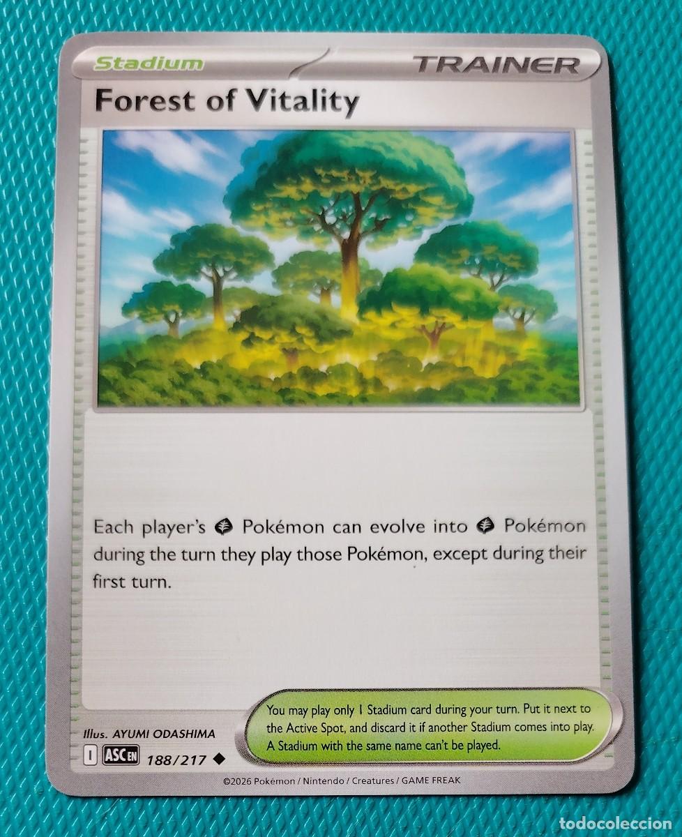 Trading cards: CARTA POKEMON EN INGLES - FOREST OF VITALITY 188 / 217 - ENTRENADOR - ORIGINAL - NUEVA MD MINT