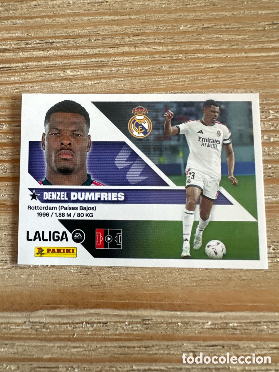 Cartas Colecion&aacute;veis: DUMFRIES REAL MADRID FICHAJE 3 LIGA ESTE 2026-27 26 27 PANINI