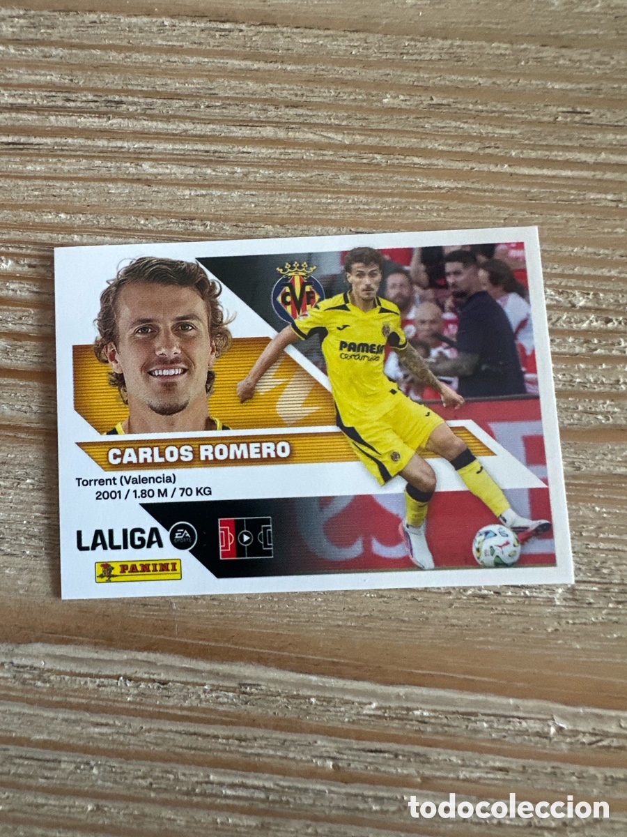 Cartas Colecion&aacute;veis: CARLOS ROMERO VILLARREAL FICHAJE 4 LIGA ESTE 2026-27 26 27 PANINI