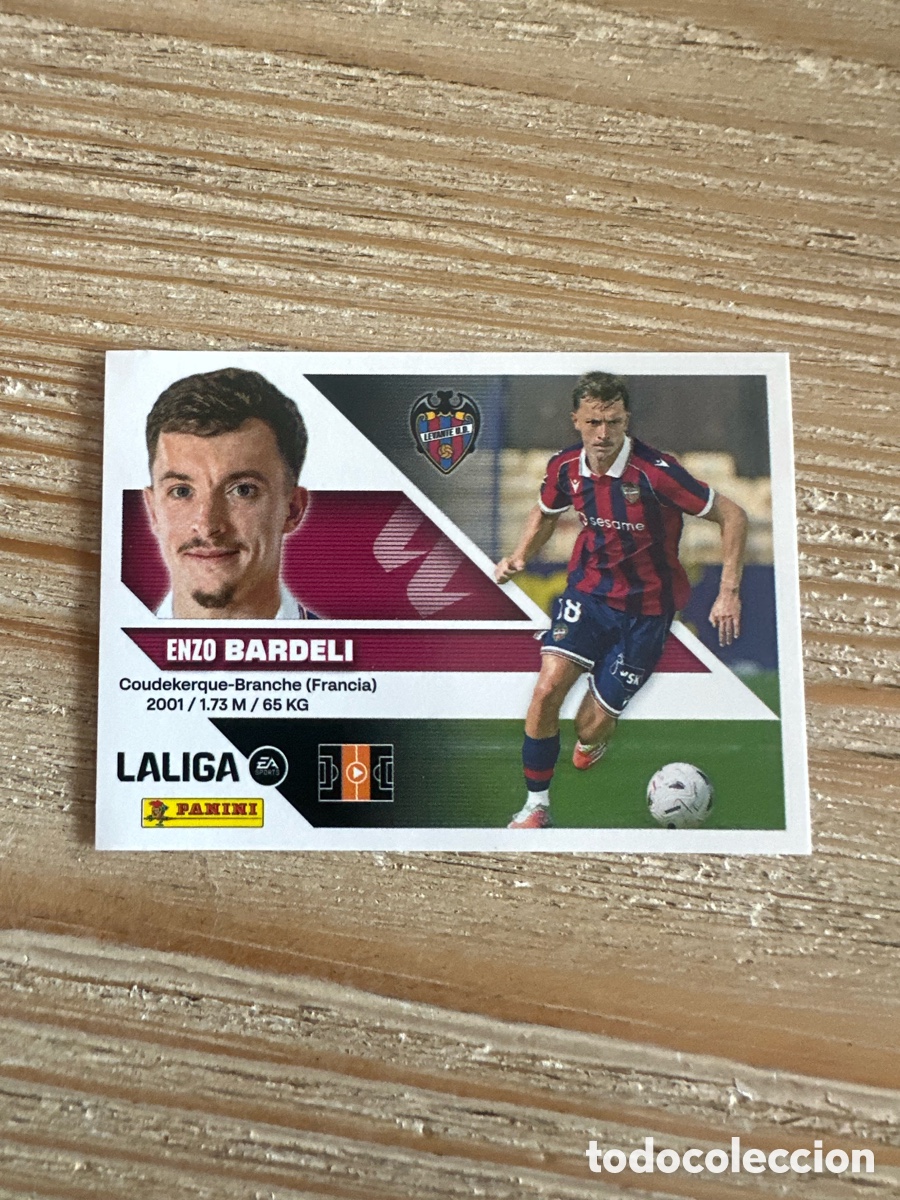 Cartas Colecion&aacute;veis: BARDELI LEVANTE FICHAJE 7 LIGA ESTE 2026-27 26 27 PANINI