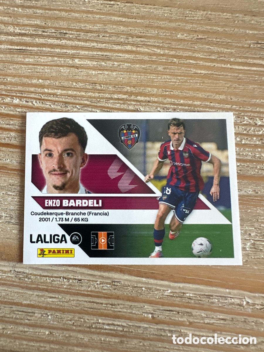 Cartas Colecion&aacute;veis: BARDELI LEVANTE FICHAJE 7 LIGA ESTE 2026-27 26 27 PANINI