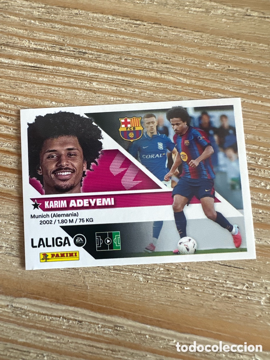 Figurine Collezionabili: ADEYEMI FC BARCELONA FICHAJE 19 LIGA ESTE 2026-27 26 27 PANINI