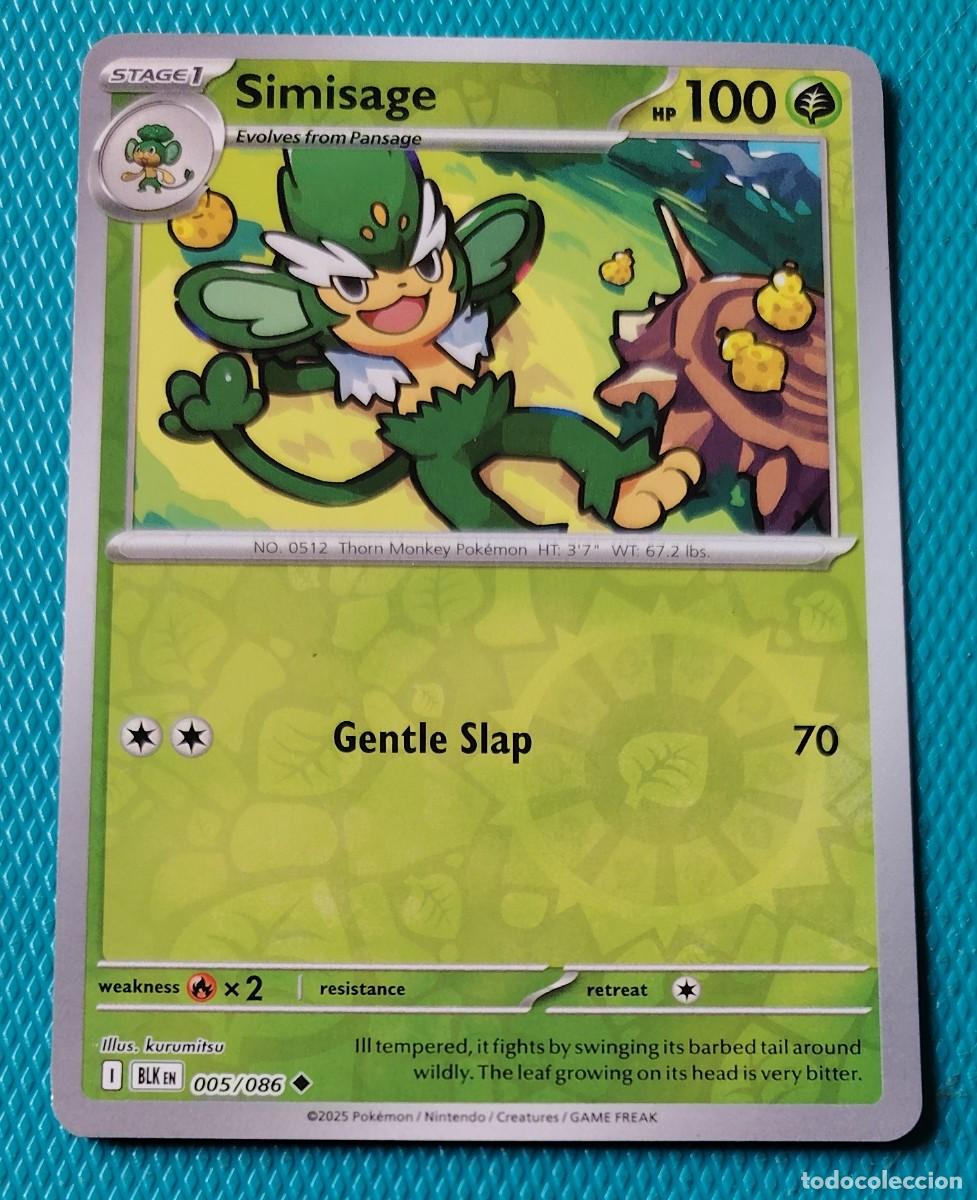Trading cards: CARTA POKEMON EN ESPA&Ntilde;OL - SIMISAGE 005 / 086 - FASE 1 - HOLO - ORIGINAL - NUEVA MD MINT