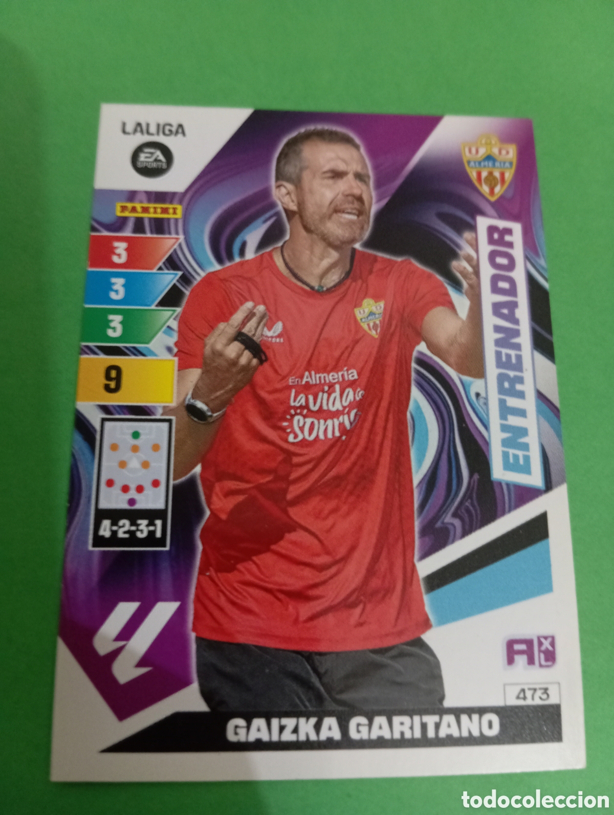 Trading cards: Gaizka Garitano Almer&iacute;a n&deg;473 / PANINI ADRENALYN XL LA LIGA 2023/2024