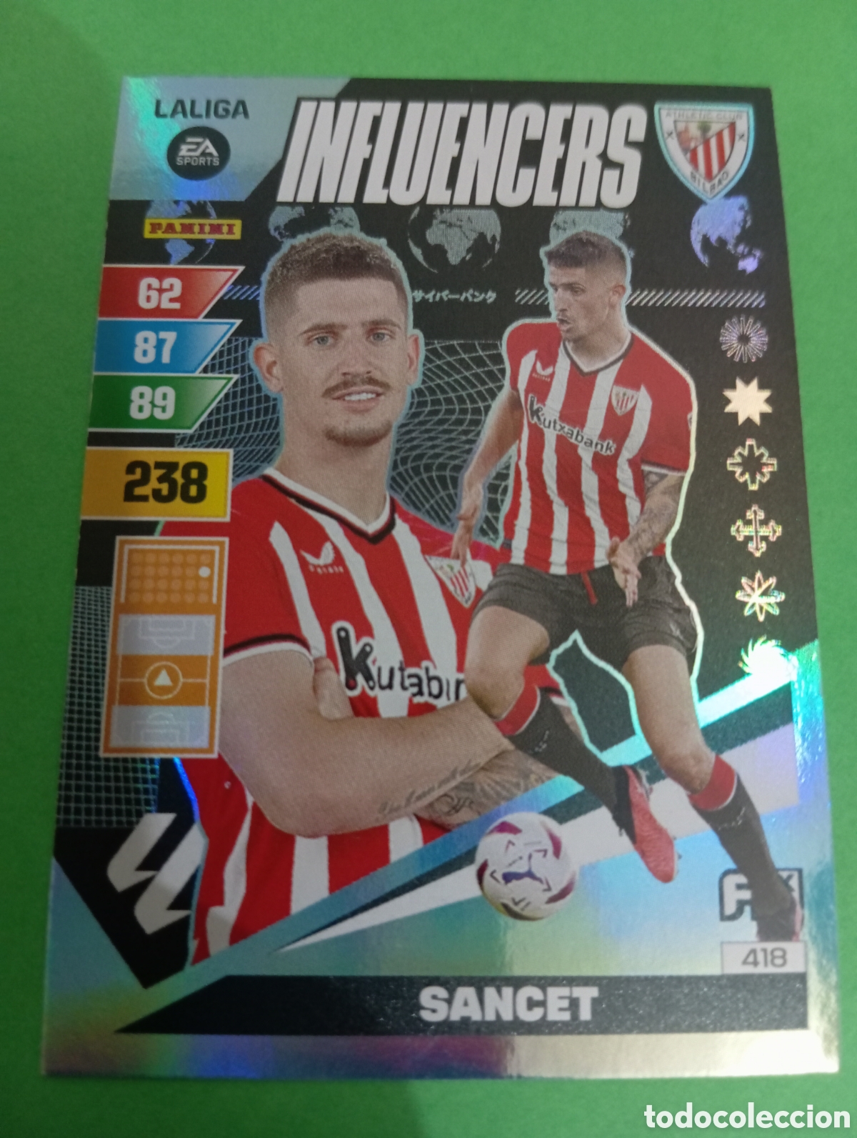 Trading cards: Sancet Athletic de Bilbao INFLUENCERS n&deg;418 / PANINI ADRENALYN XL LA LIGA 2023/2024