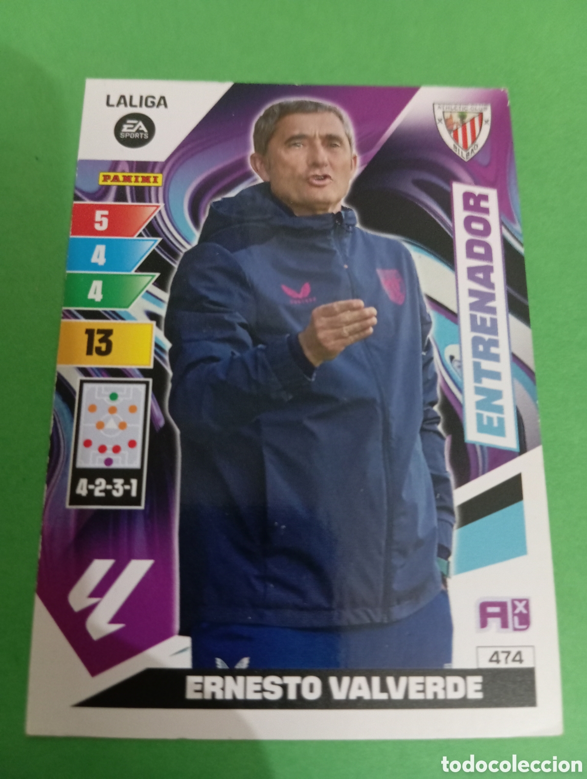 Trading cards: Ernesto Valverde Athletic de Bilbao n&deg;474 / PANINI ADRENALYN XL LA LIGA 2023/2024